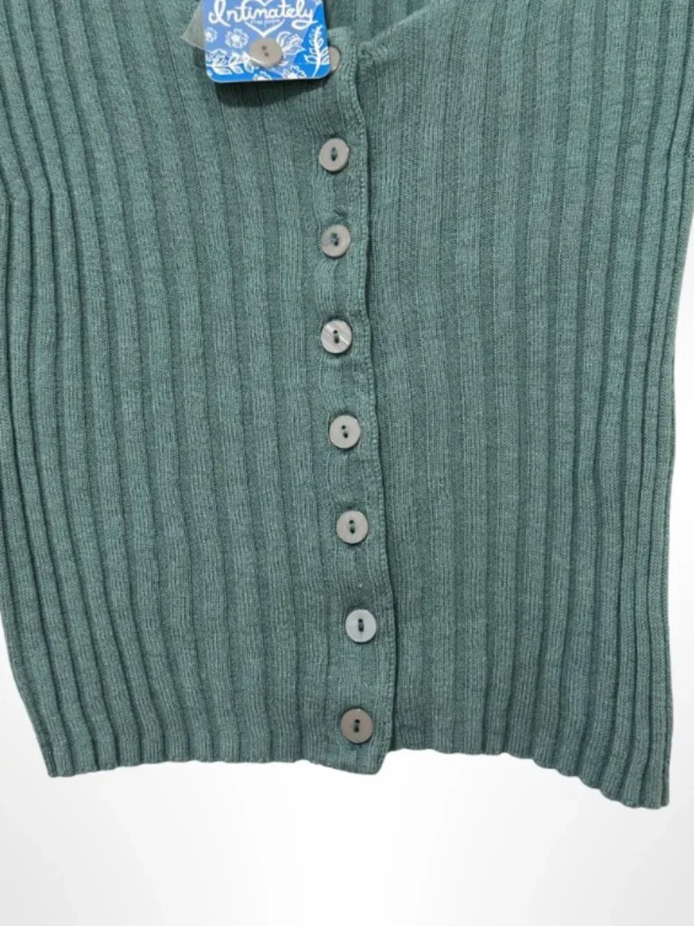 INTIMATELY BY FREE PEOPLE Little Cutie Crop Top Teal Size S NWT